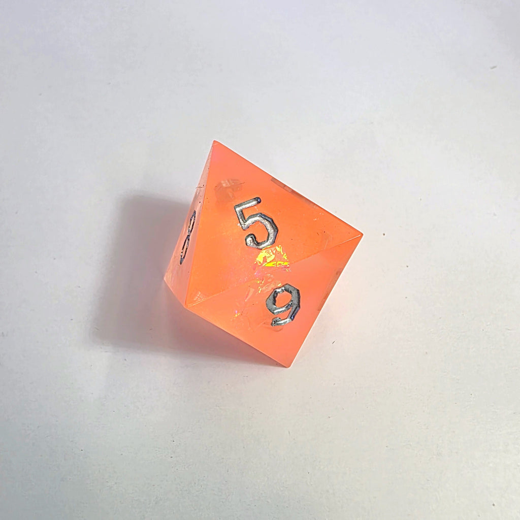 Ensemble de dés en résine à bords tranchants Peachy Dream