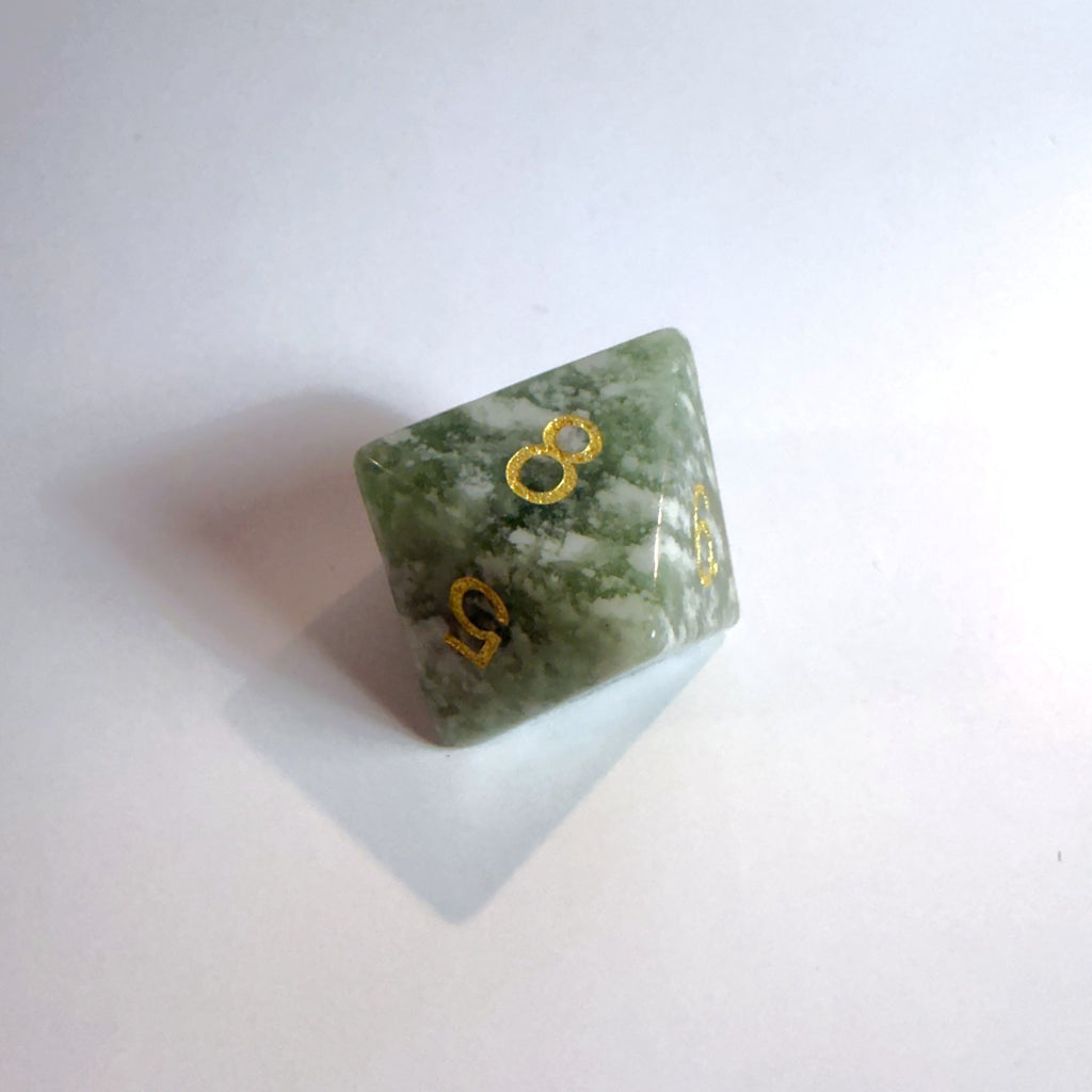 Jade-Edelstein-Würfelset
