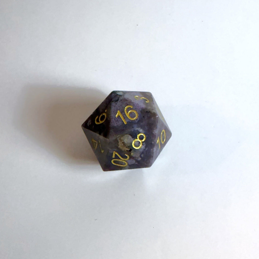 Jeu de dés en agate indienne