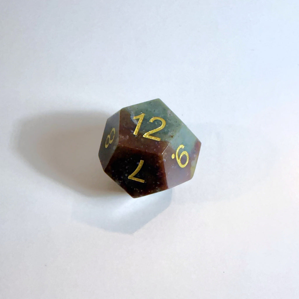 Jeu de dés en agate indienne