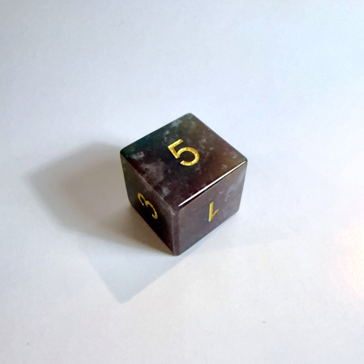 Jeu de dés en agate indienne