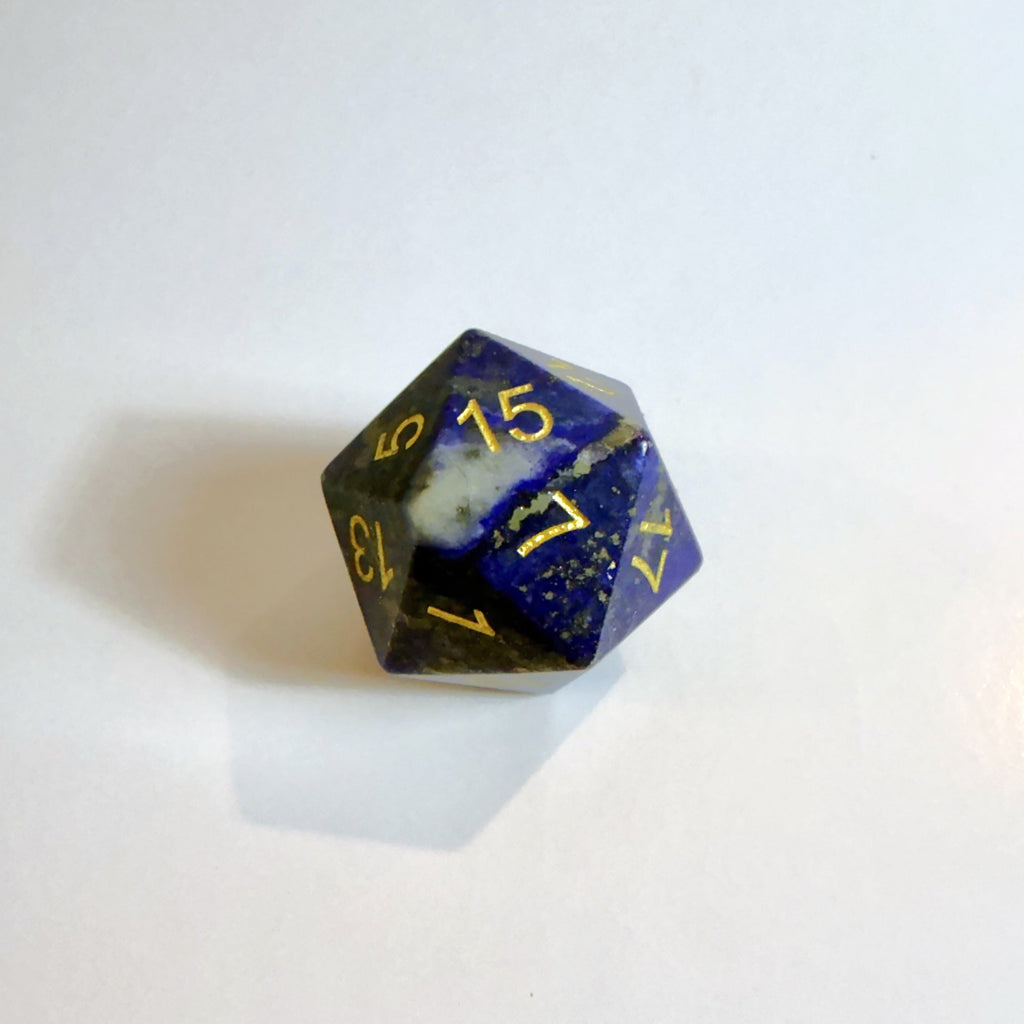 Jeu de dés en lapis-lazuli