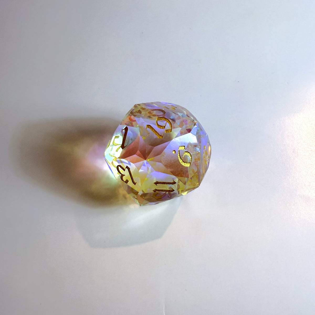 Clear Chonk Glass D20