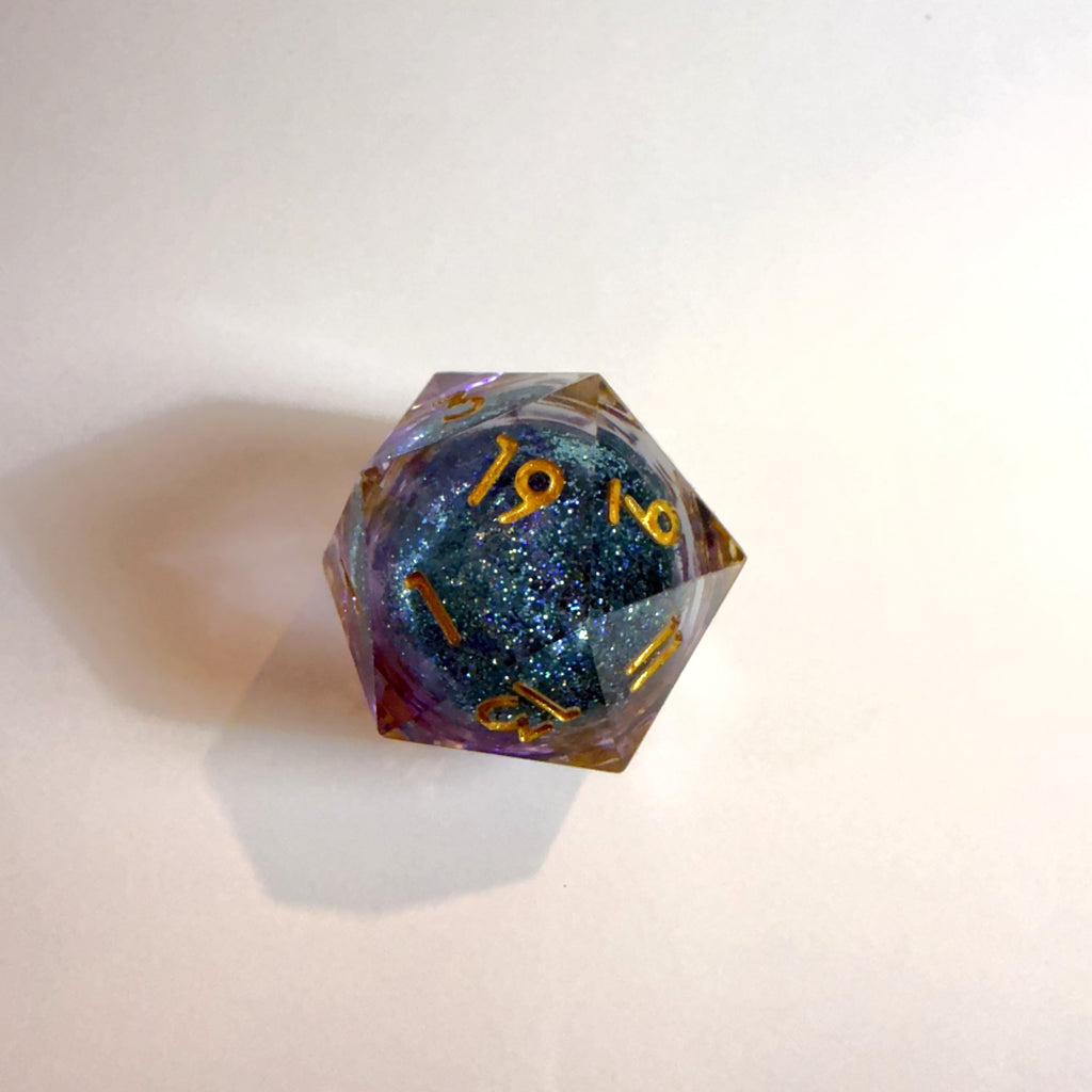 Nebulite Core Liquid Core Resin Dice Set