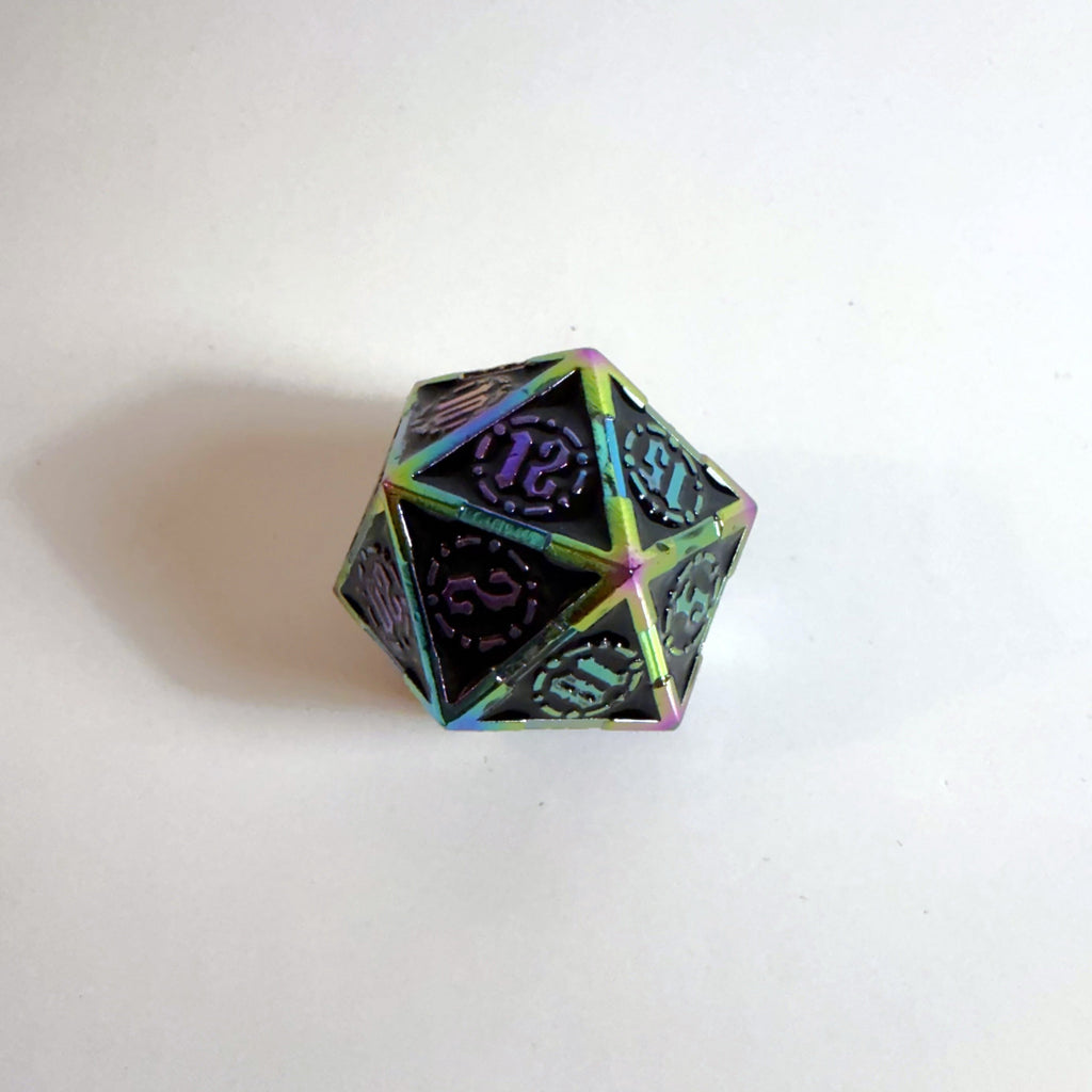Chaotic Ritual Solid Metal Dice Set