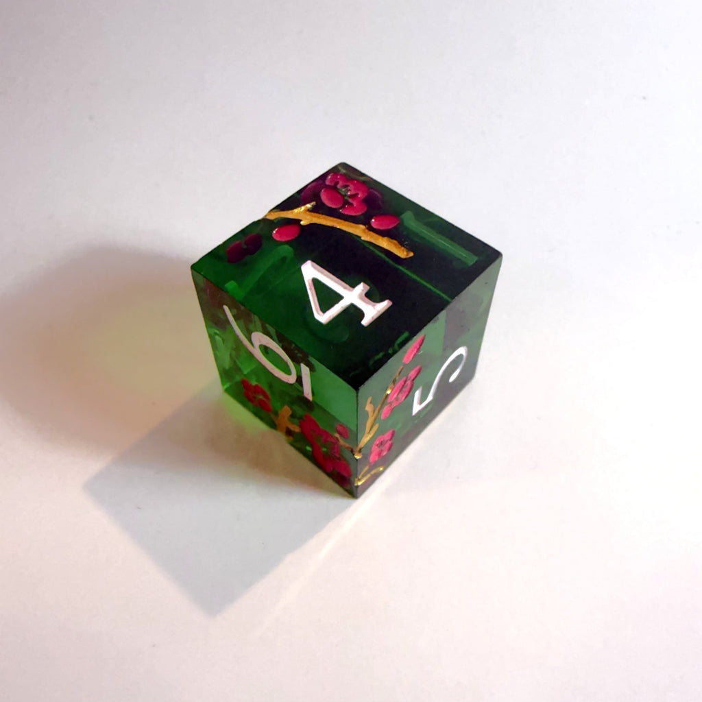 Set di dadi in resina Spirit Blossom Sharp Edge