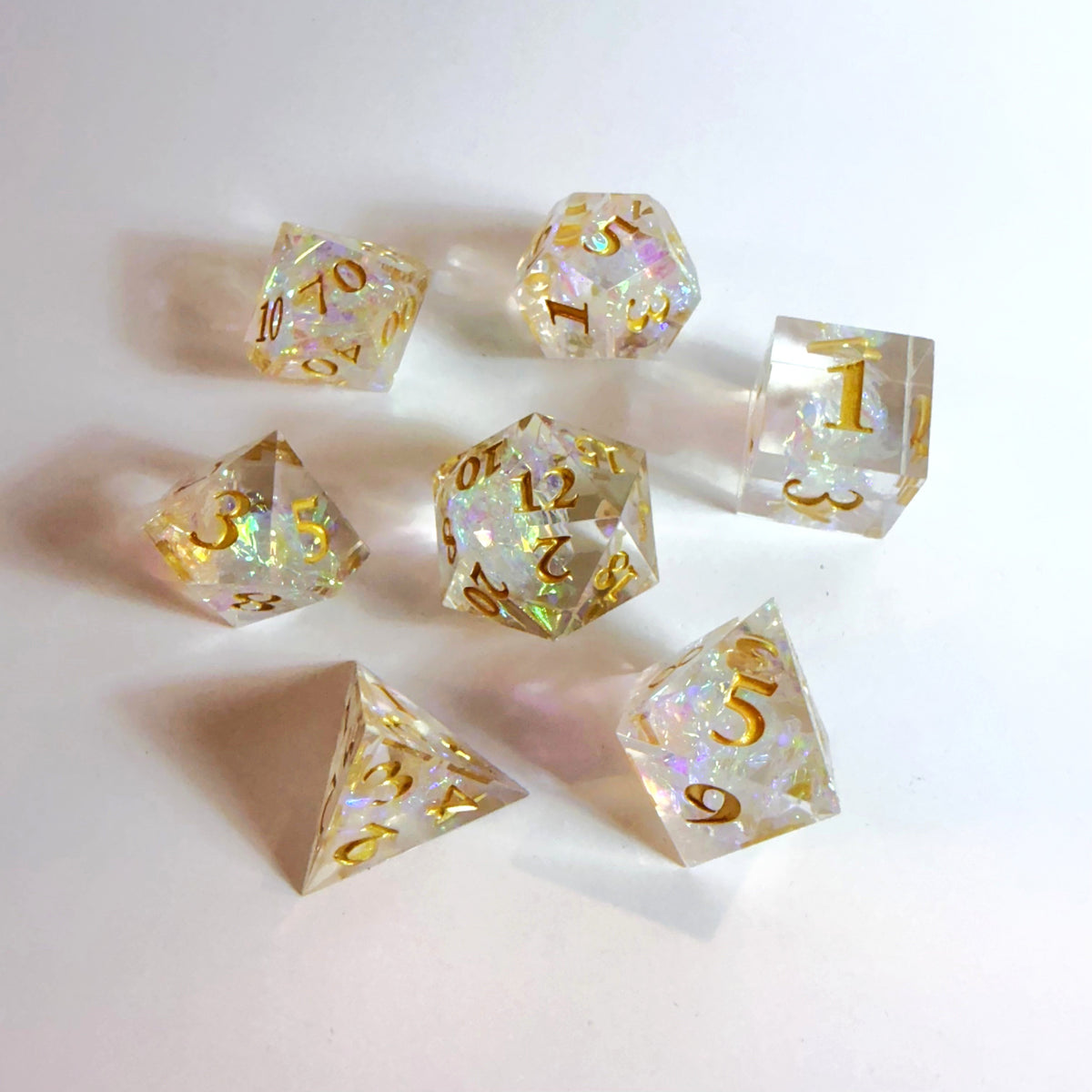Prism Spark Sharp Edge Resin Dice Set