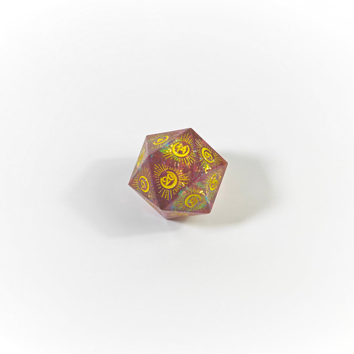 Set di dadi in resina fatti a mano Bloodmoon