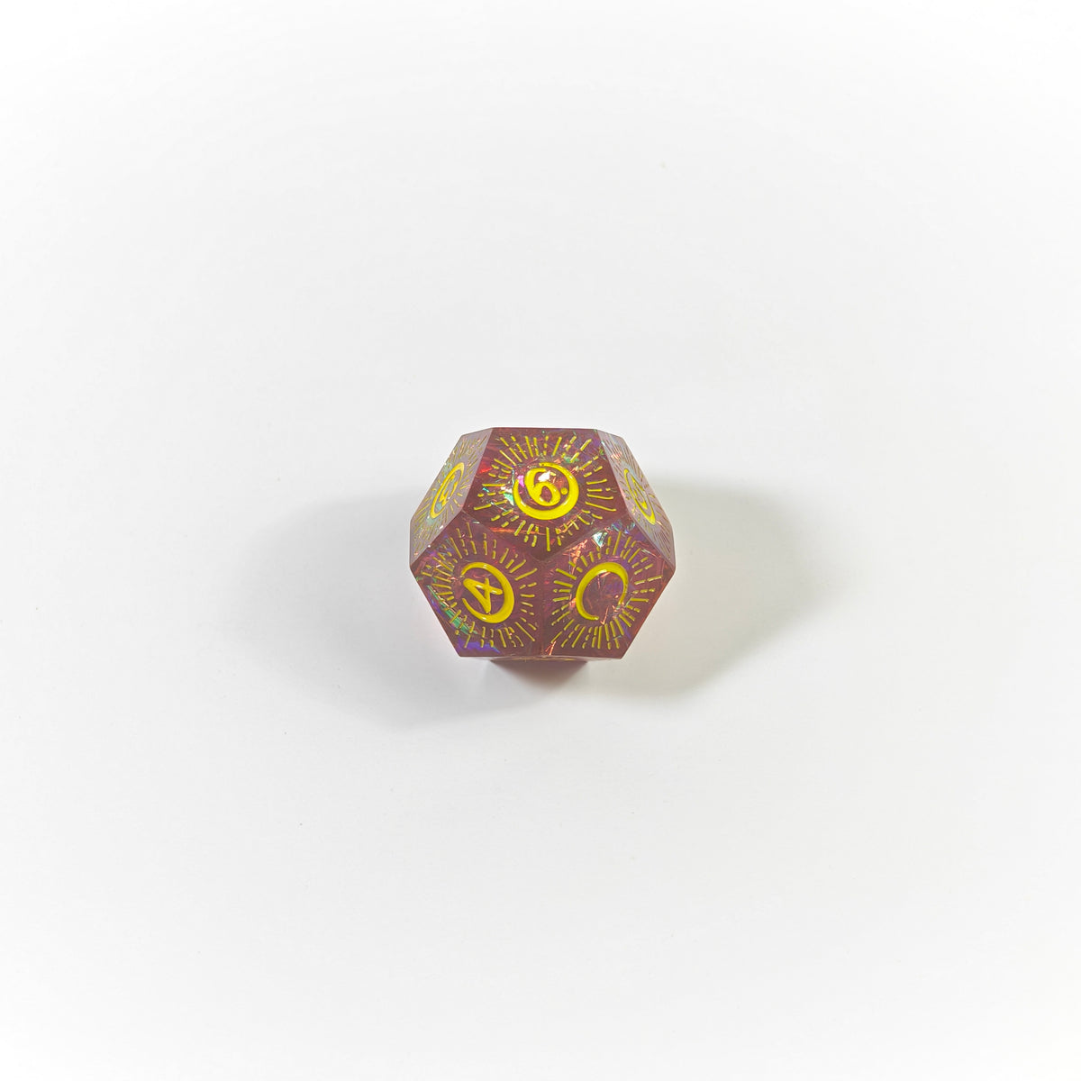 Set di dadi in resina fatti a mano Bloodmoon