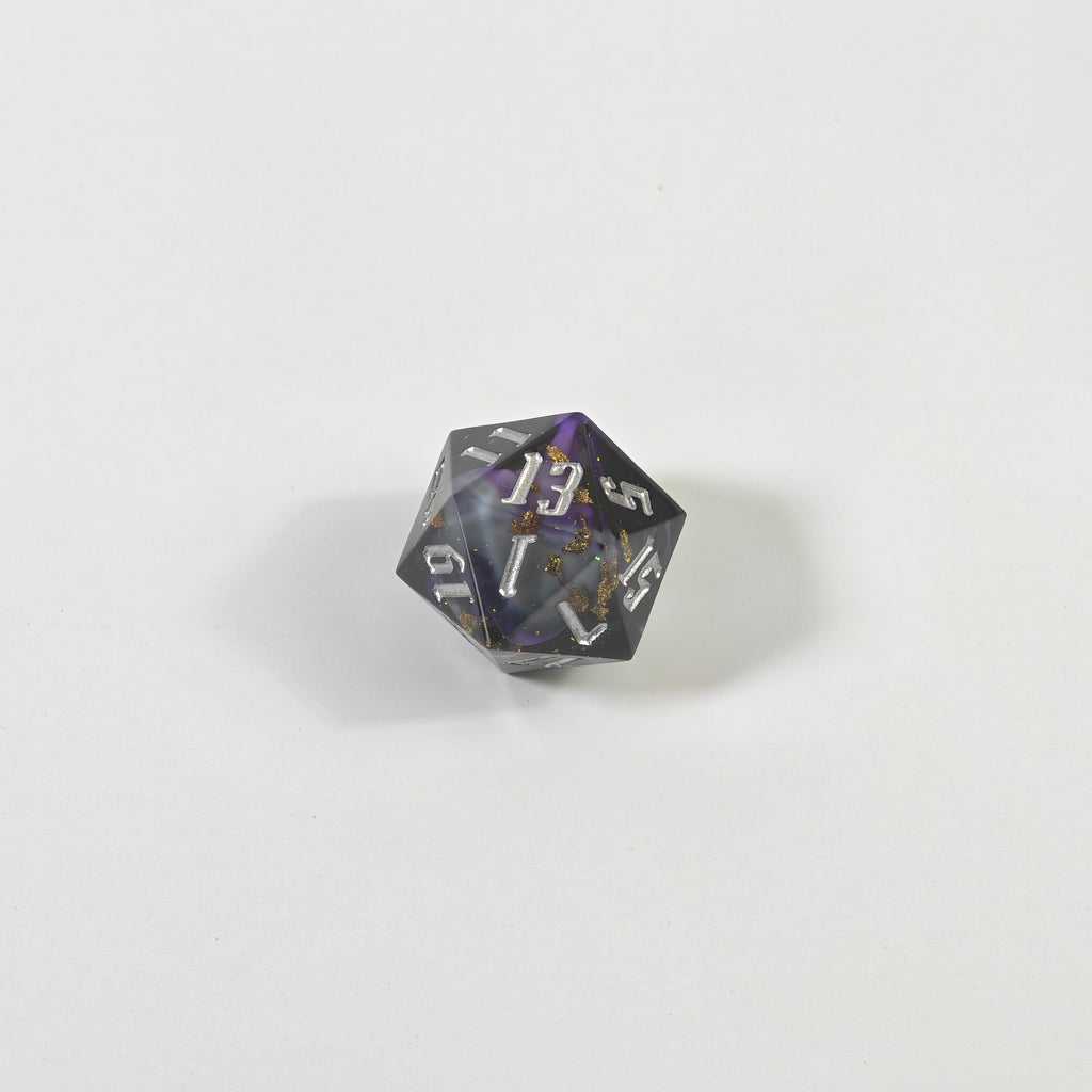 Cosmic Dust Sharp Edge Resin Dice Set