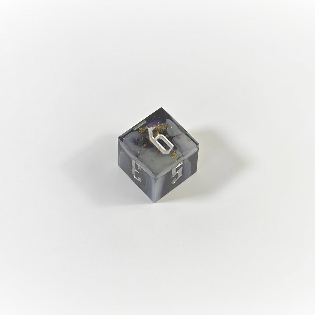 Cosmic Dust Sharp Edge Resin Dice Set