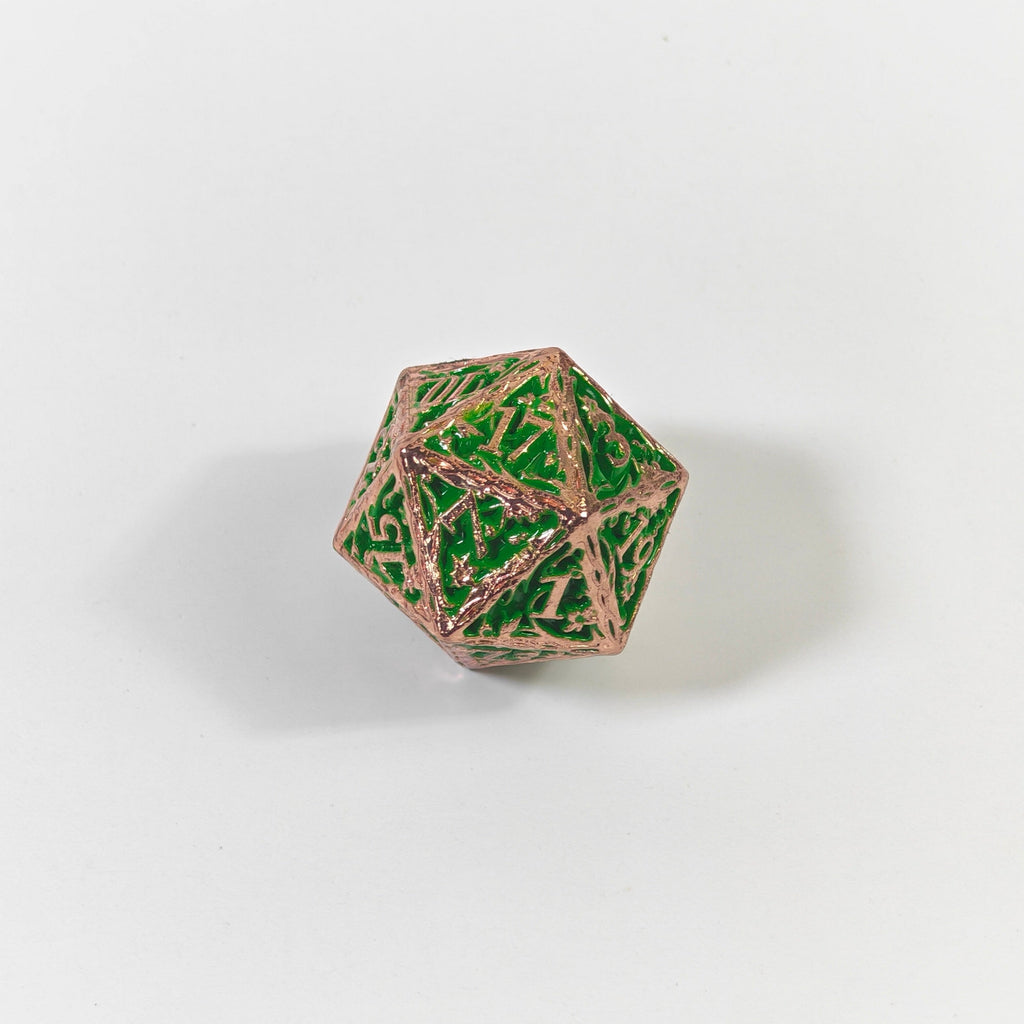 Set di dadi in metallo massiccio Green Vine