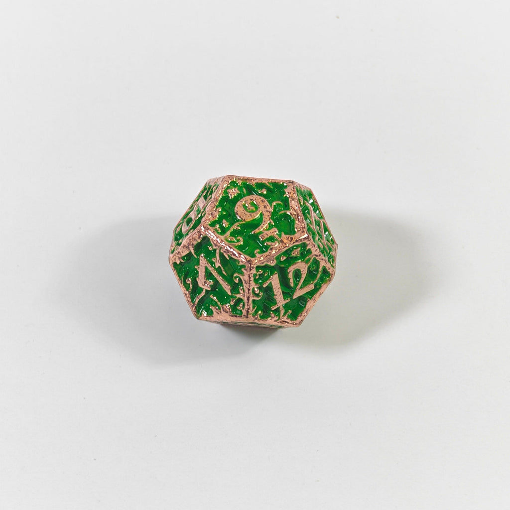 Set di dadi in metallo massiccio Green Vine