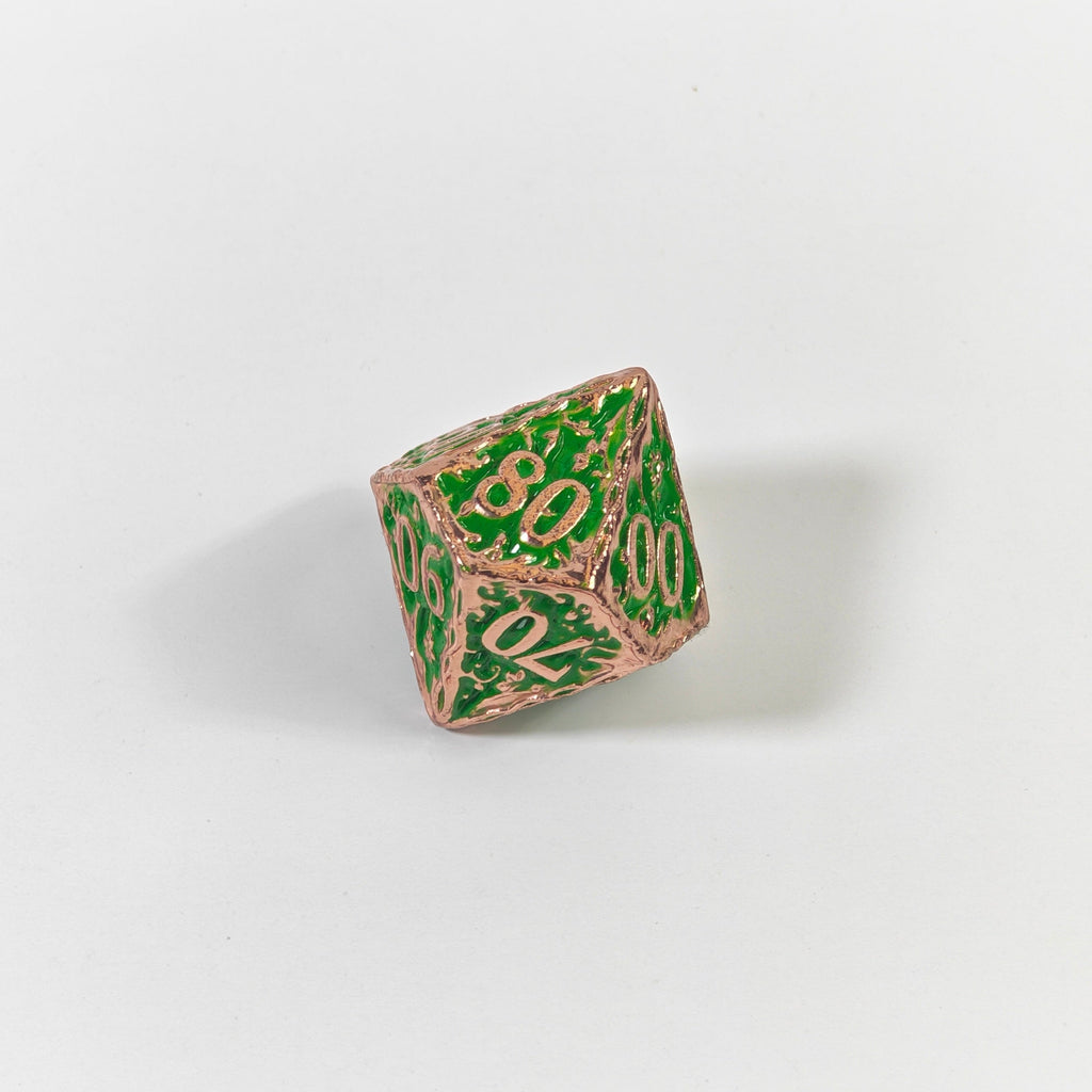 Set di dadi in metallo massiccio Green Vine
