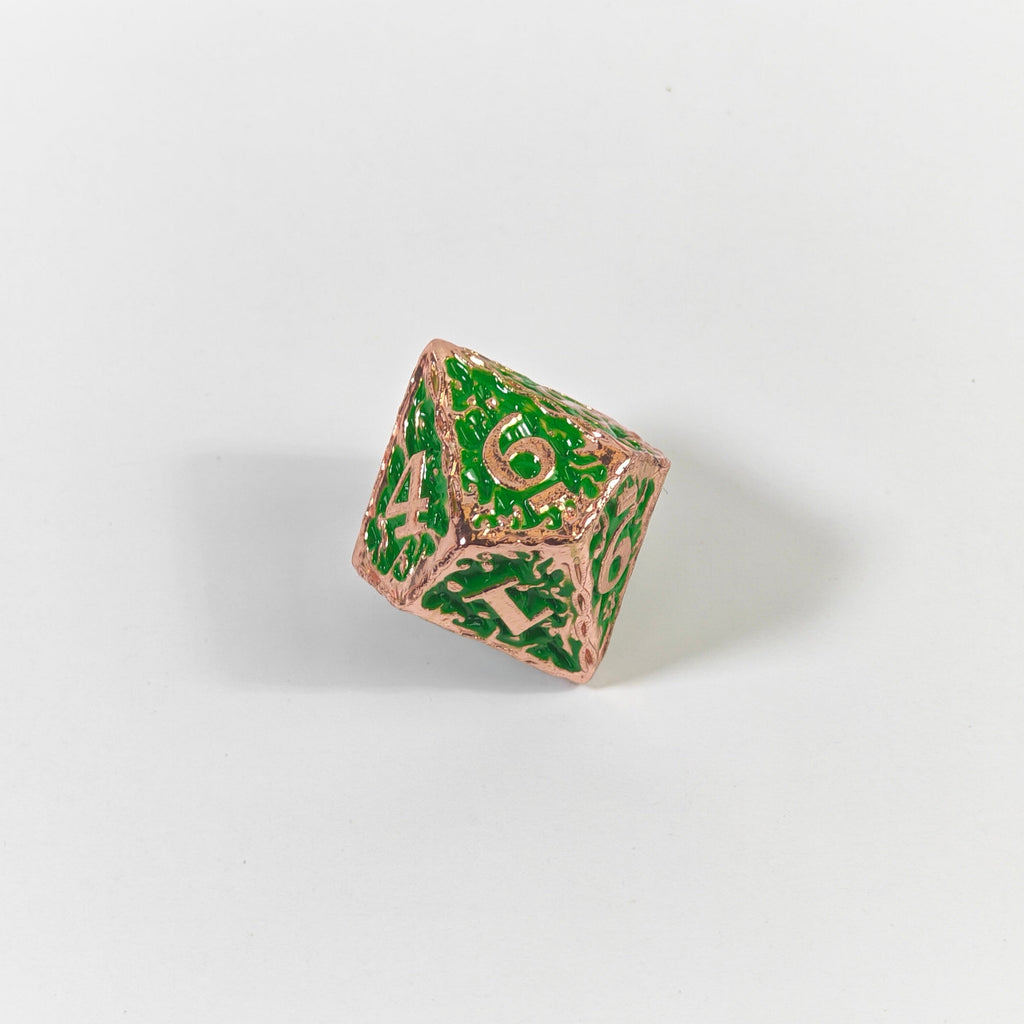 Set di dadi in metallo massiccio Green Vine