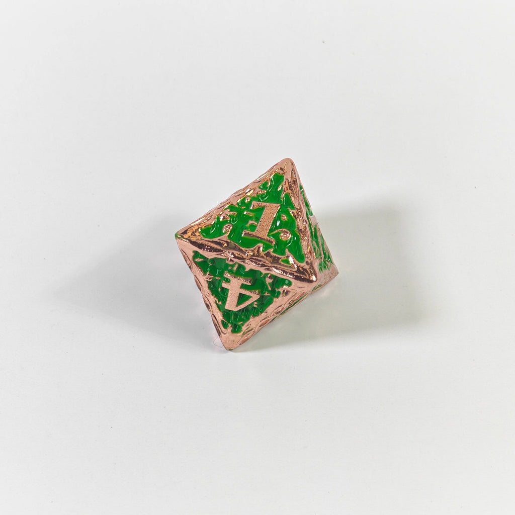 Set di dadi in metallo massiccio Green Vine