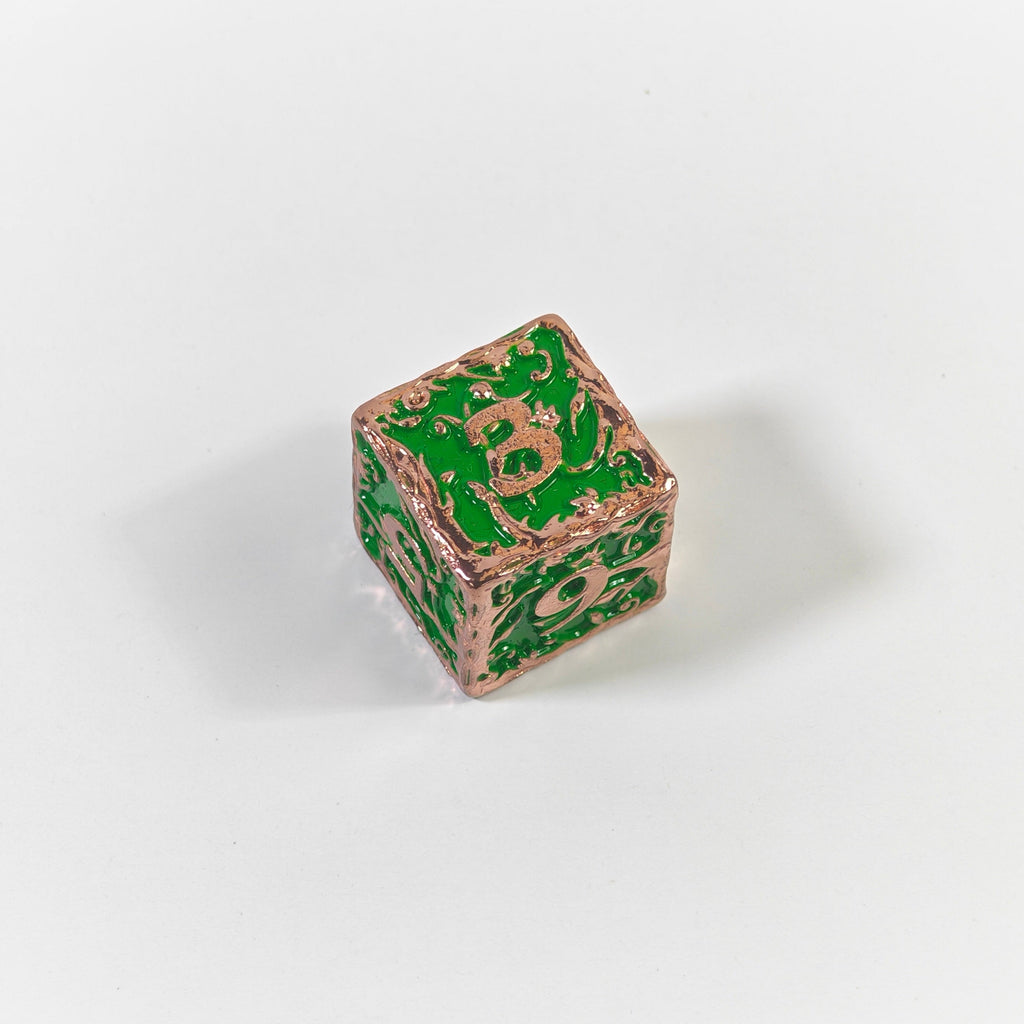 Set di dadi in metallo massiccio Green Vine