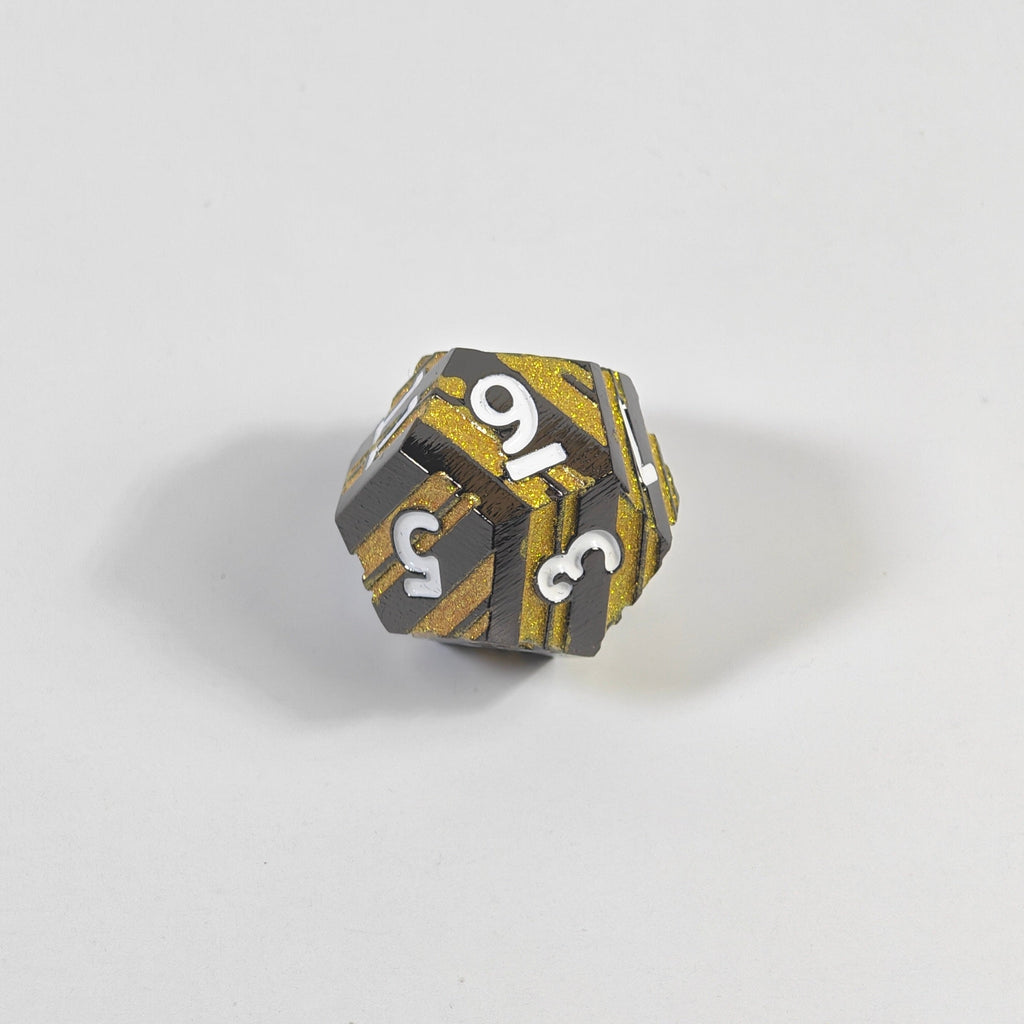 Set de dados de metal sólido Golden Ripclaw