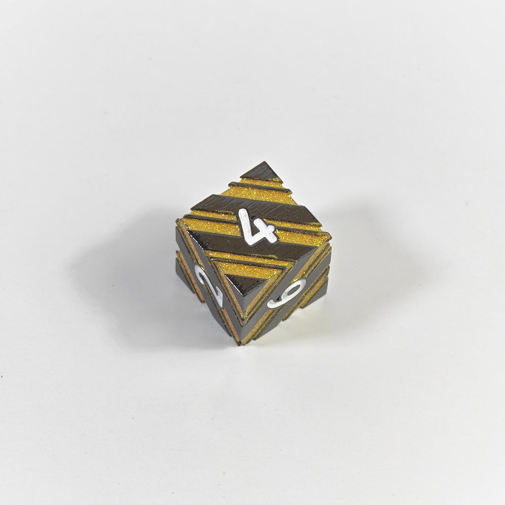 Set de dados de metal sólido Golden Ripclaw