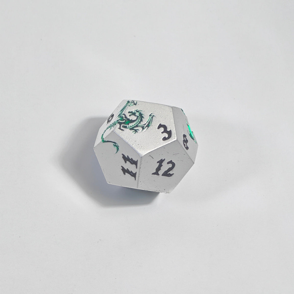 Green Dragon Imprint Massives Metallwürfel-Set