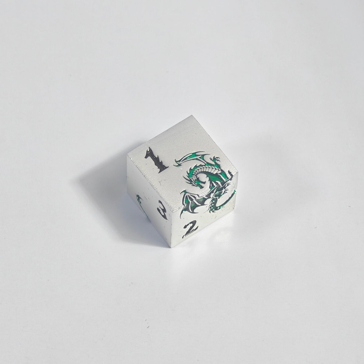 Green Dragon Imprint Massives Metallwürfel-Set