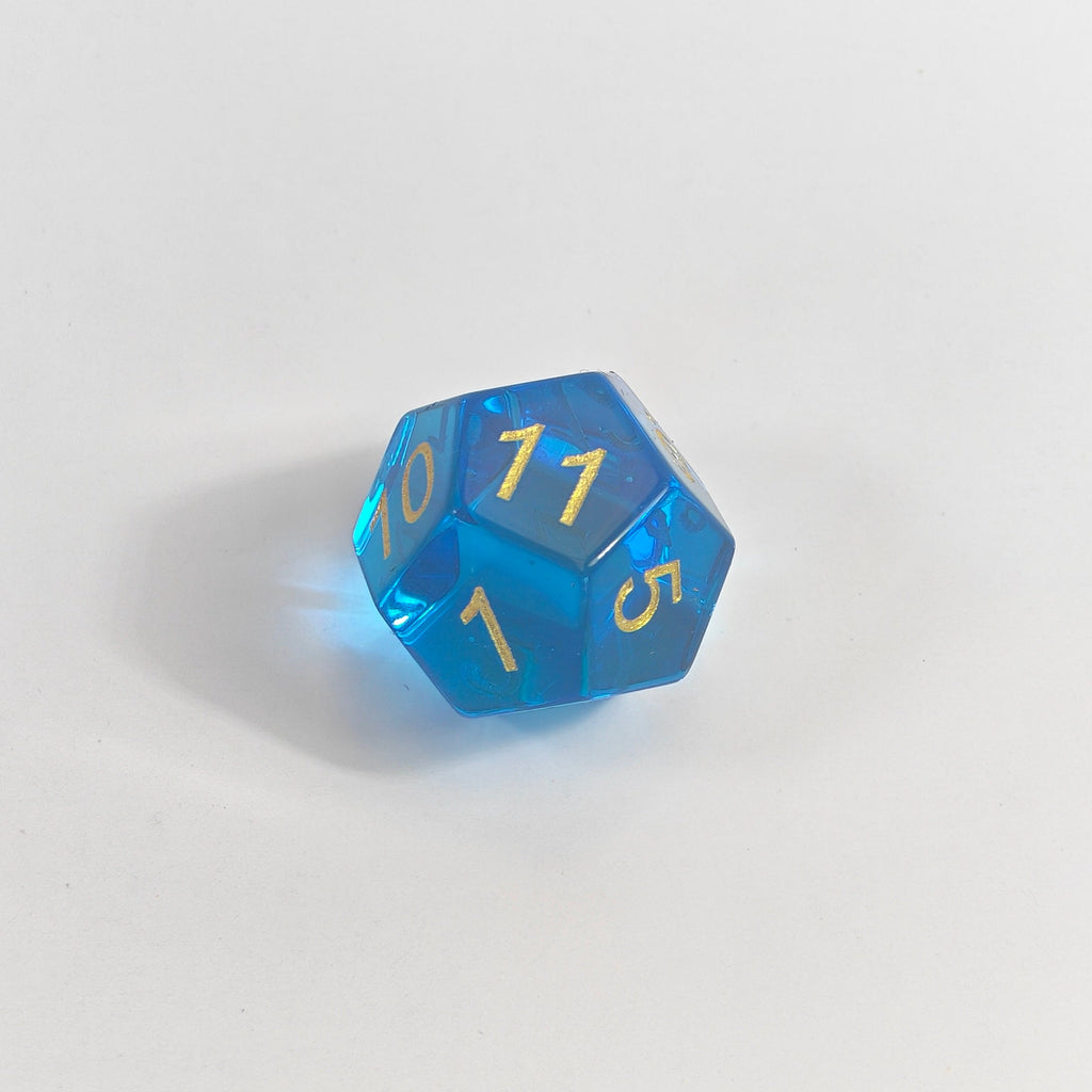 Blaues K9-Glaswürfel-Set