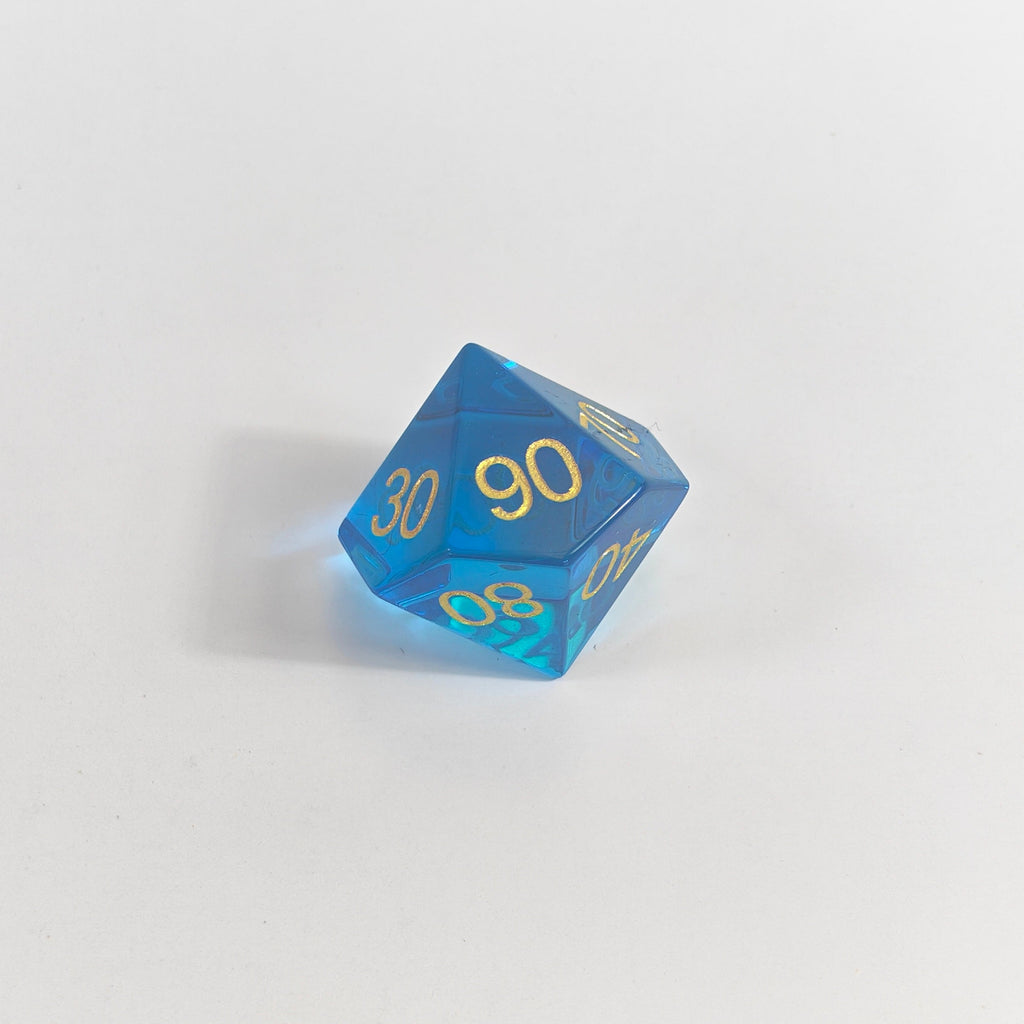 Blaues K9-Glaswürfel-Set