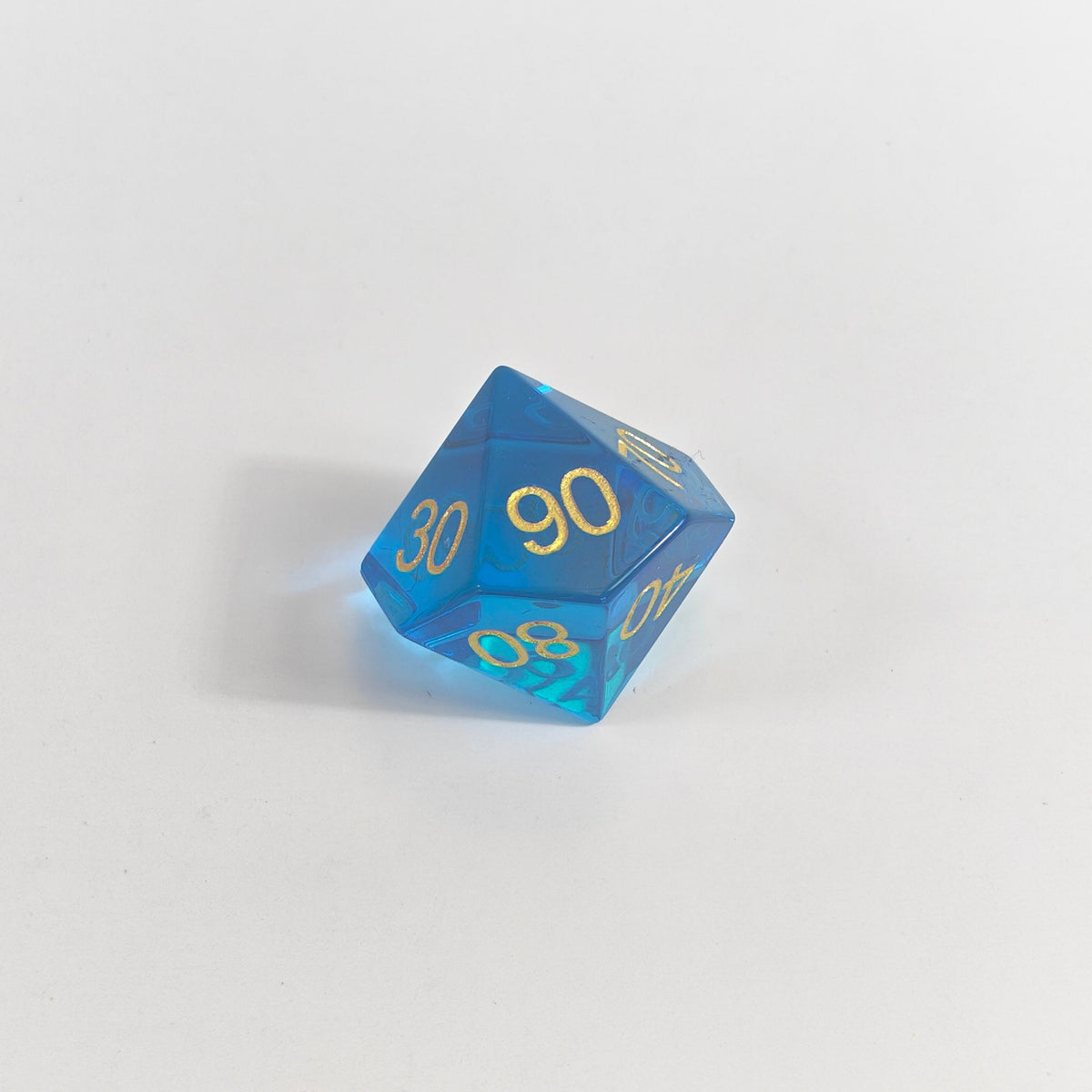 Blaues K9-Glaswürfel-Set