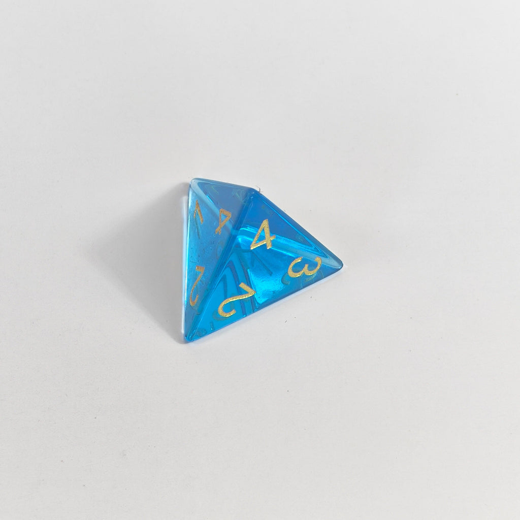 Blaues K9-Glaswürfel-Set