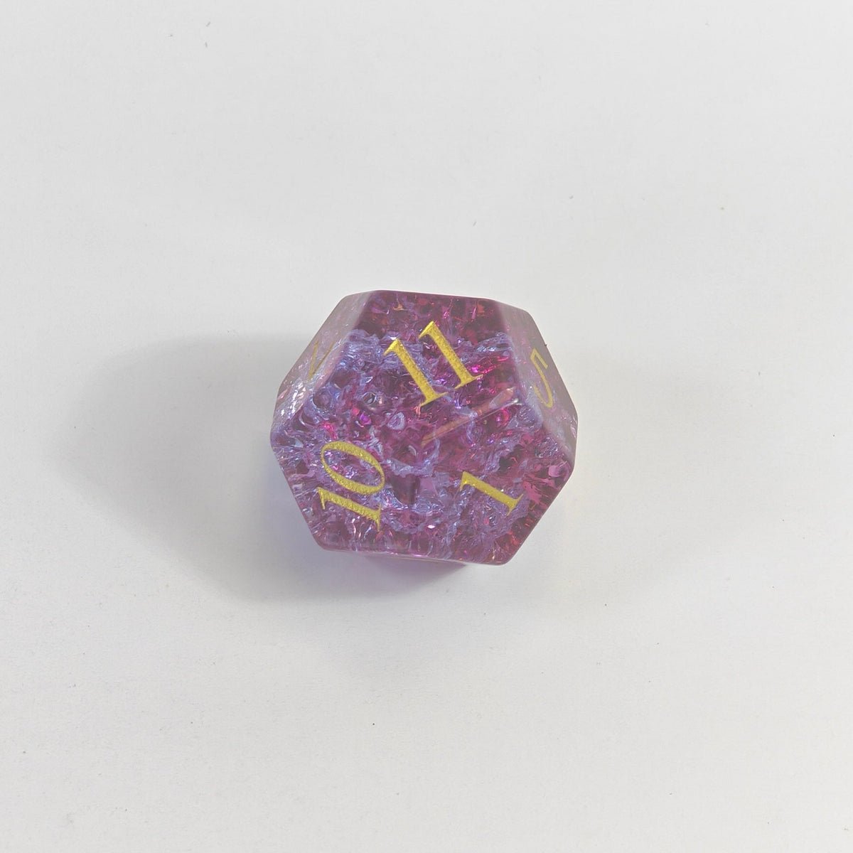 Pink Burst Glas-Würfelset