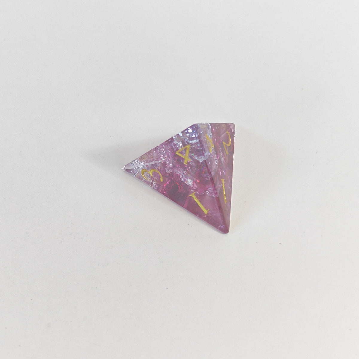 Pink Burst Glas-Würfelset