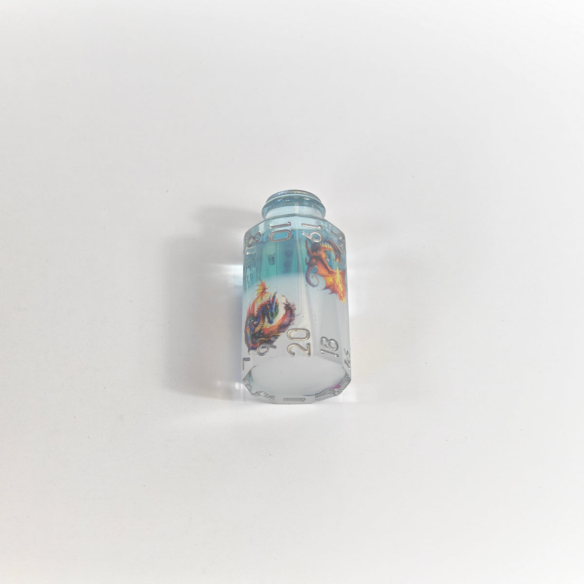 Blaue Drachenflasche