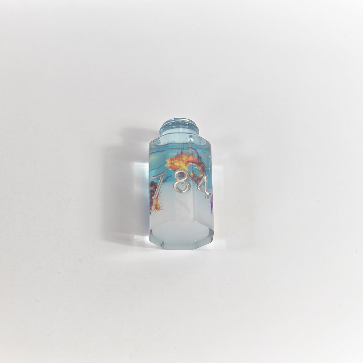 Blaue Drachenflasche