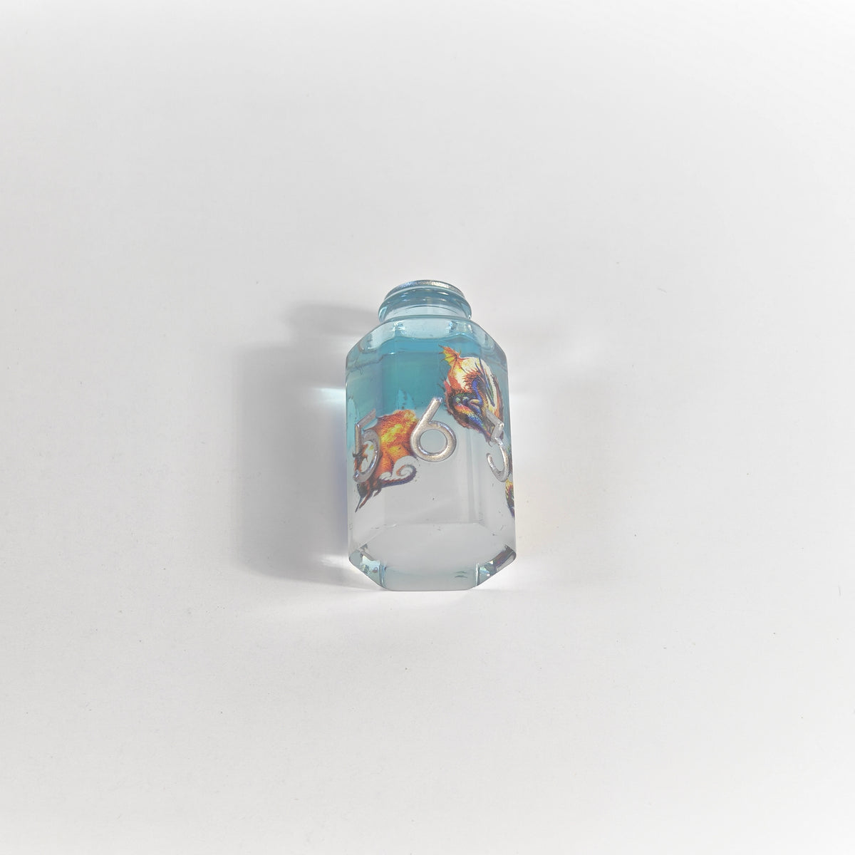 Blaue Drachenflasche