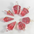Trankflasche mit roter Folie