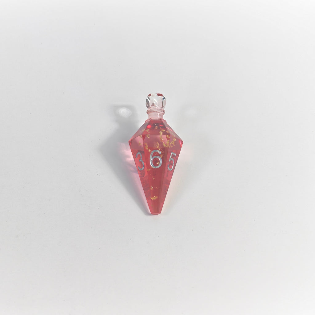 Trankflasche mit roter Folie