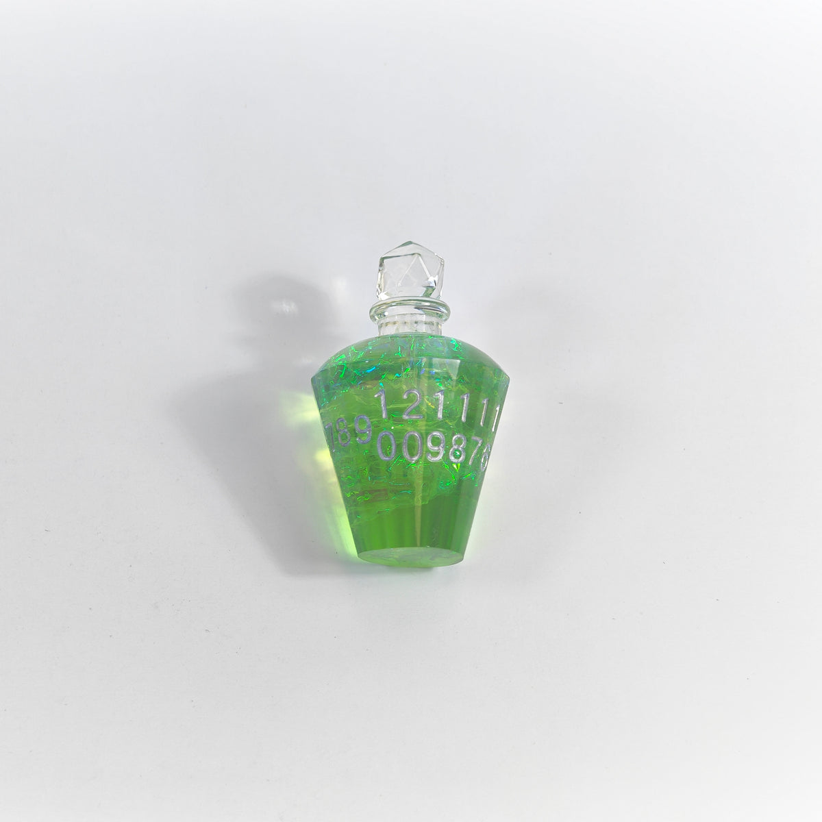 Boccetta di pozione glitterata verde