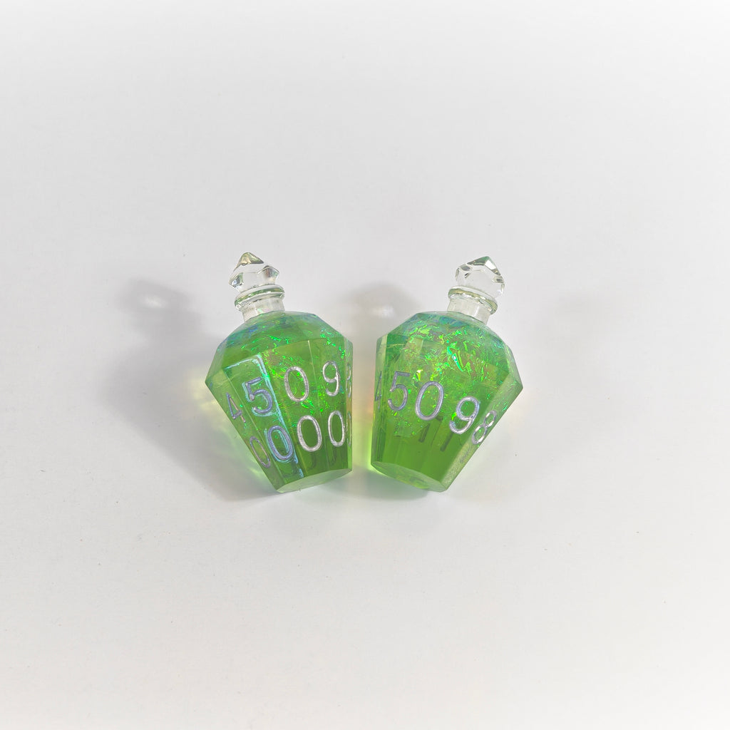 Boccetta di pozione glitterata verde
