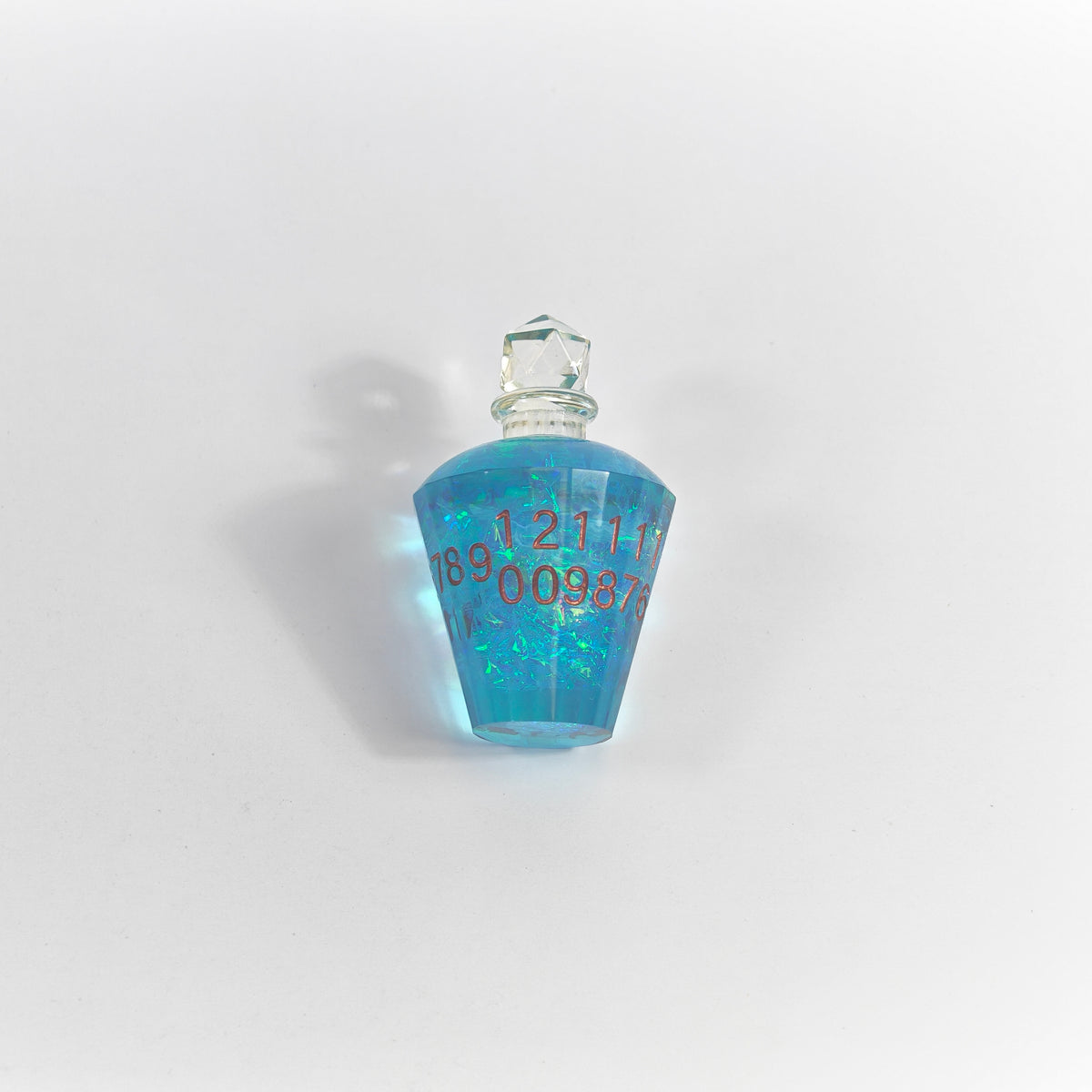 Blaue Glitzer-Zaubertrankflasche