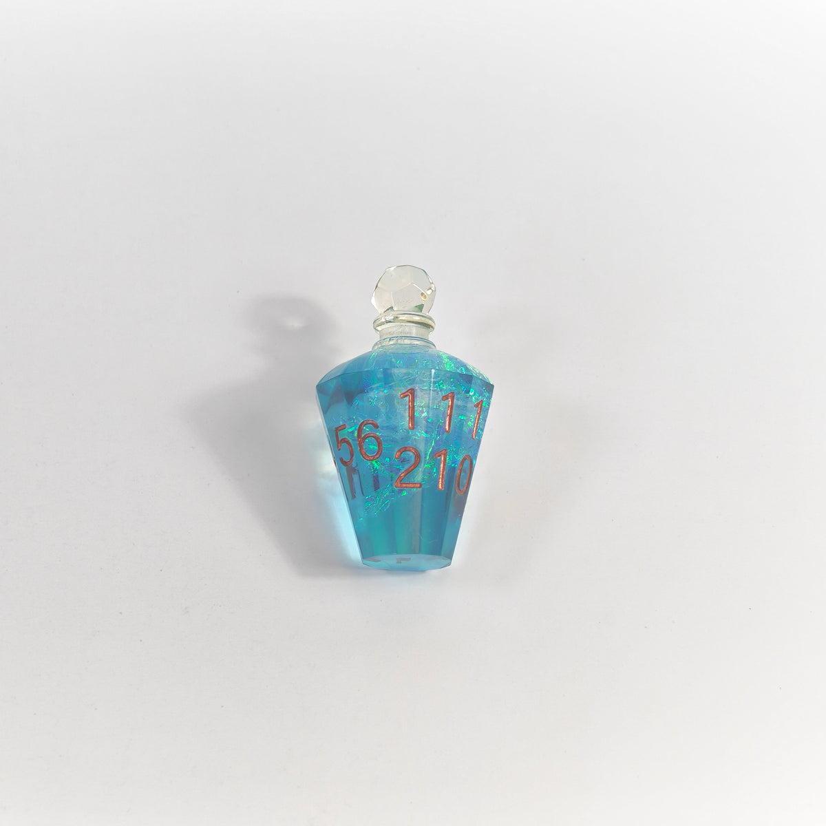 Blaue Glitzer-Zaubertrankflasche