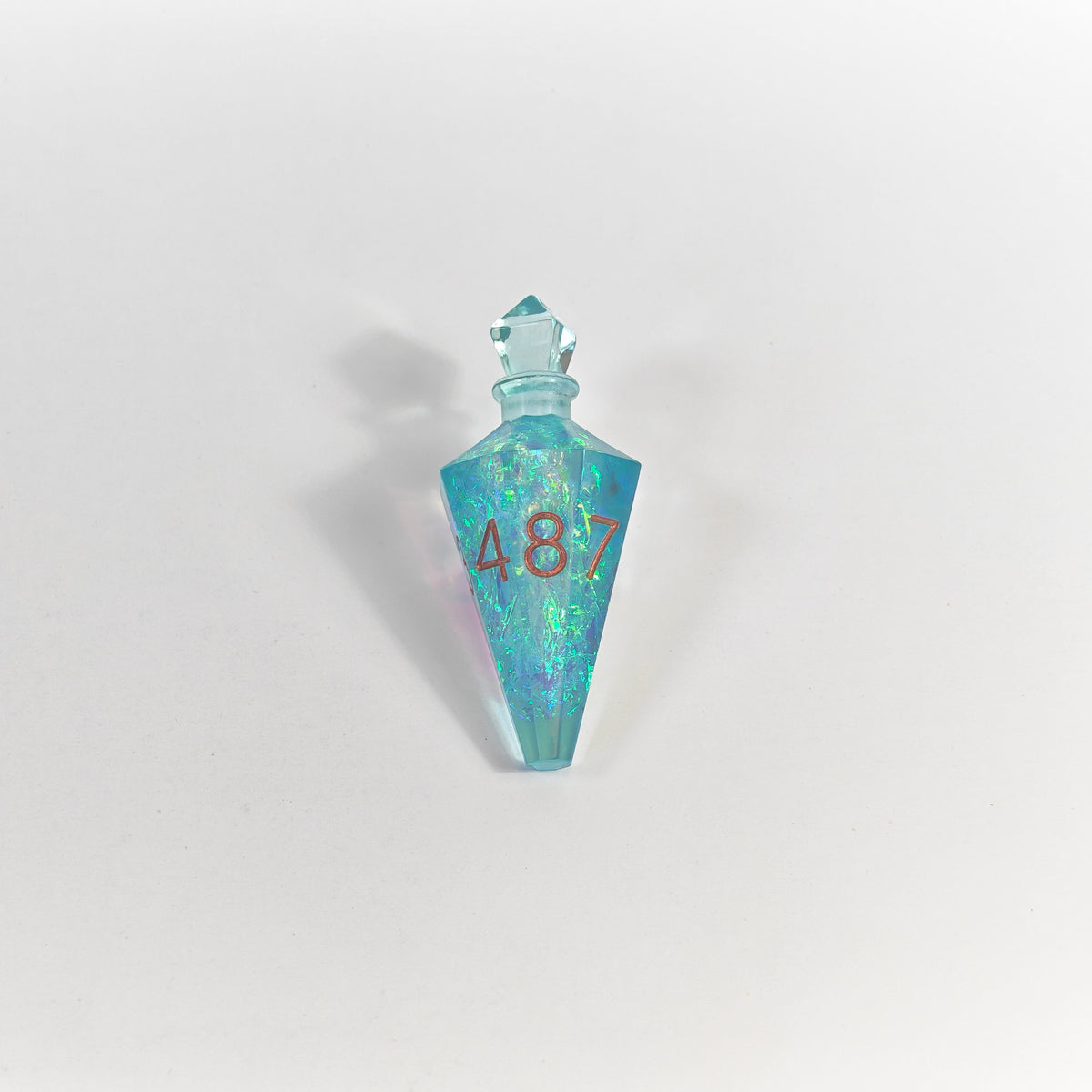 Blaue Glitzer-Zaubertrankflasche
