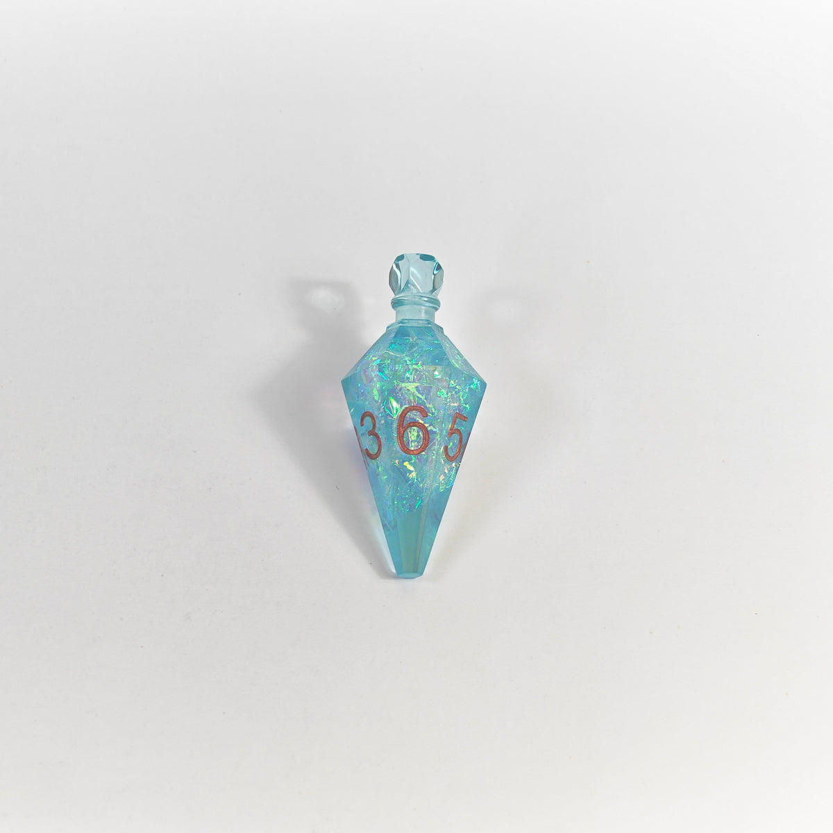 Blaue Glitzer-Zaubertrankflasche