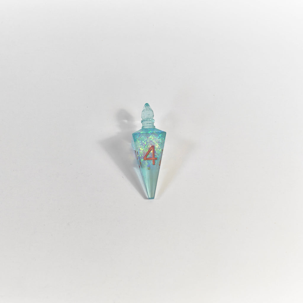 Blaue Glitzer-Zaubertrankflasche