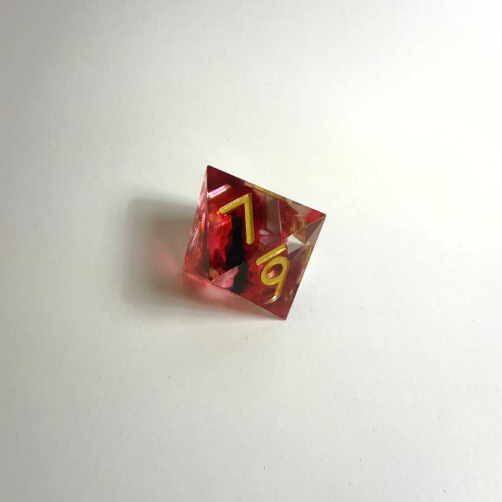 Ensemble de dés en résine Blood Resin Sharpe Edge