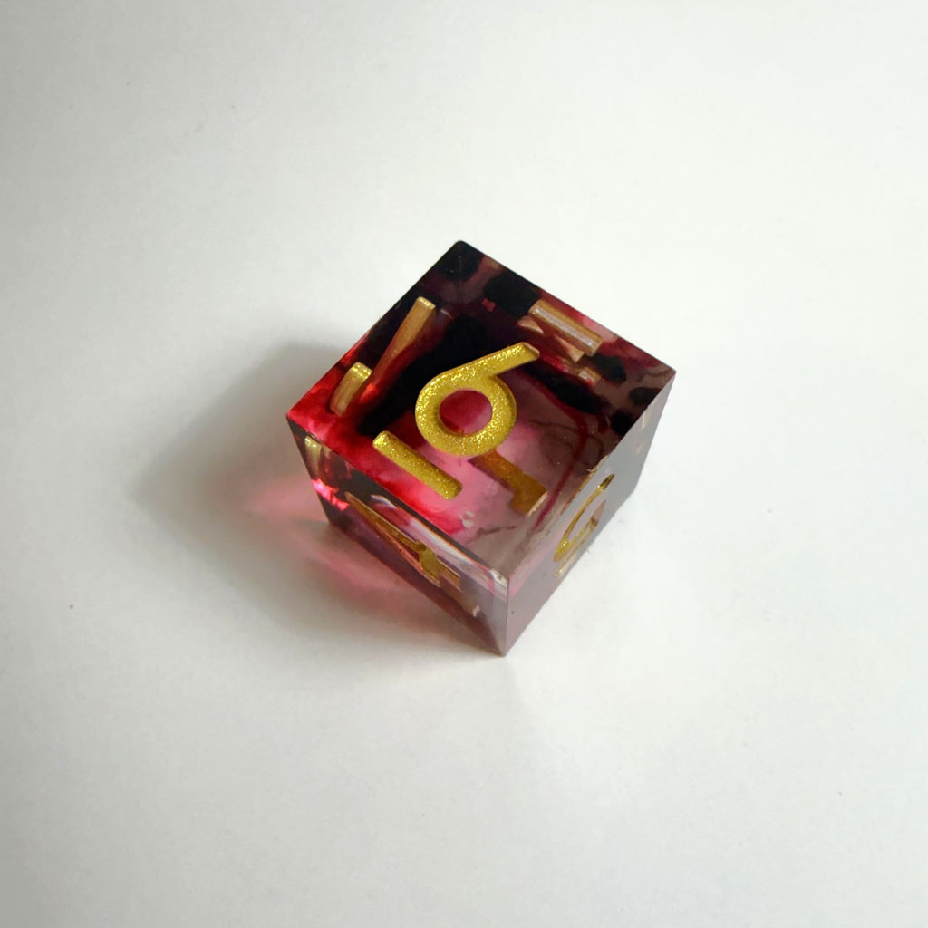Ensemble de dés en résine Blood Resin Sharpe Edge