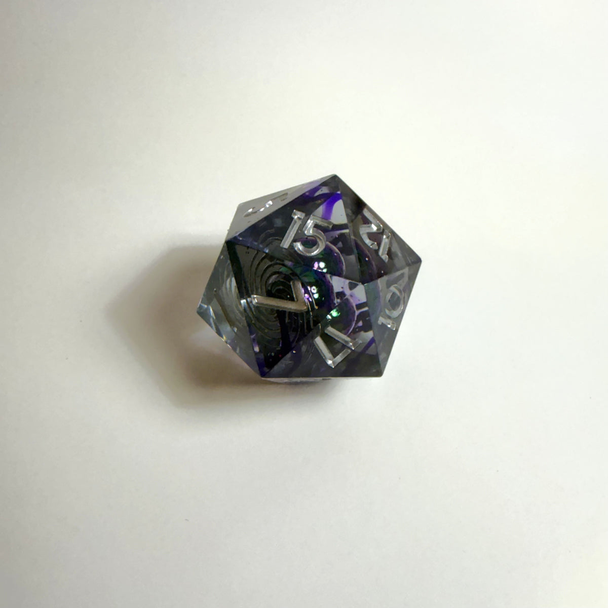 Set di dadi in resina Galaxy Void a spigolo vivo