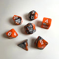 Jeu de dés en acrylique pierre de lave