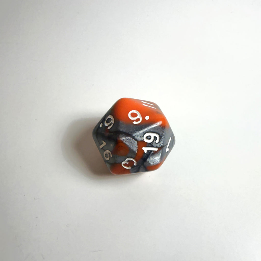 Jeu de dés en acrylique pierre de lave