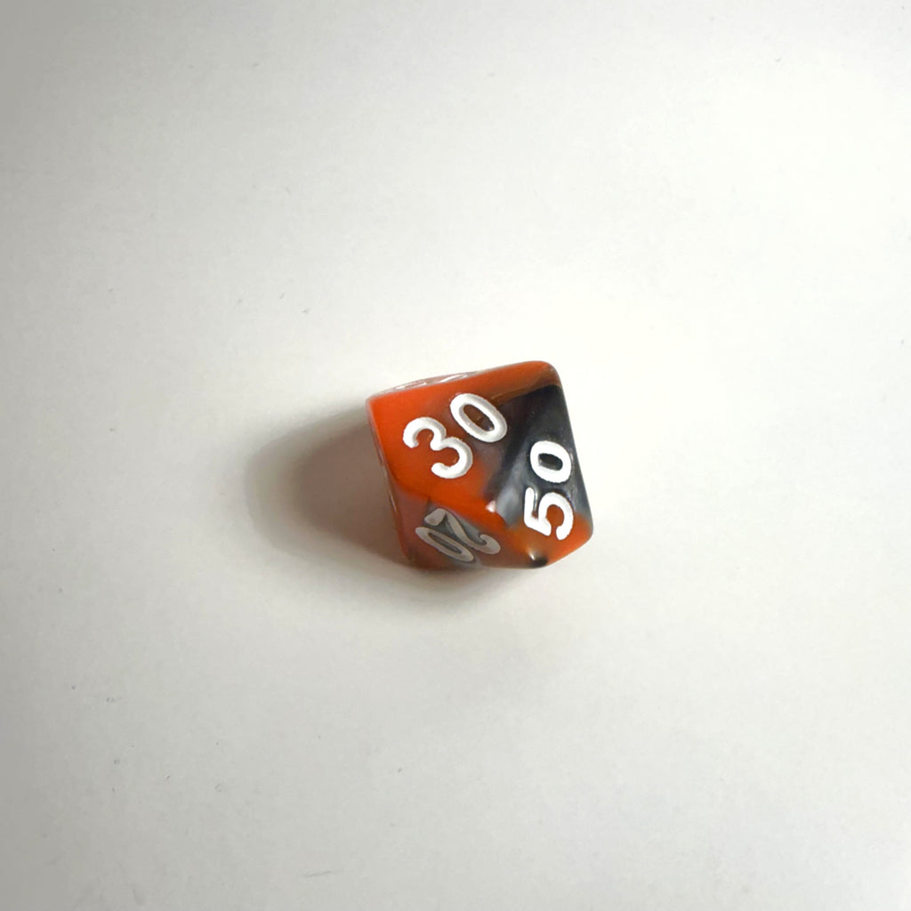 Jeu de dés en acrylique pierre de lave