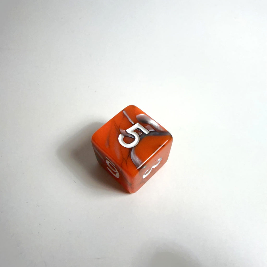 Jeu de dés en acrylique pierre de lave